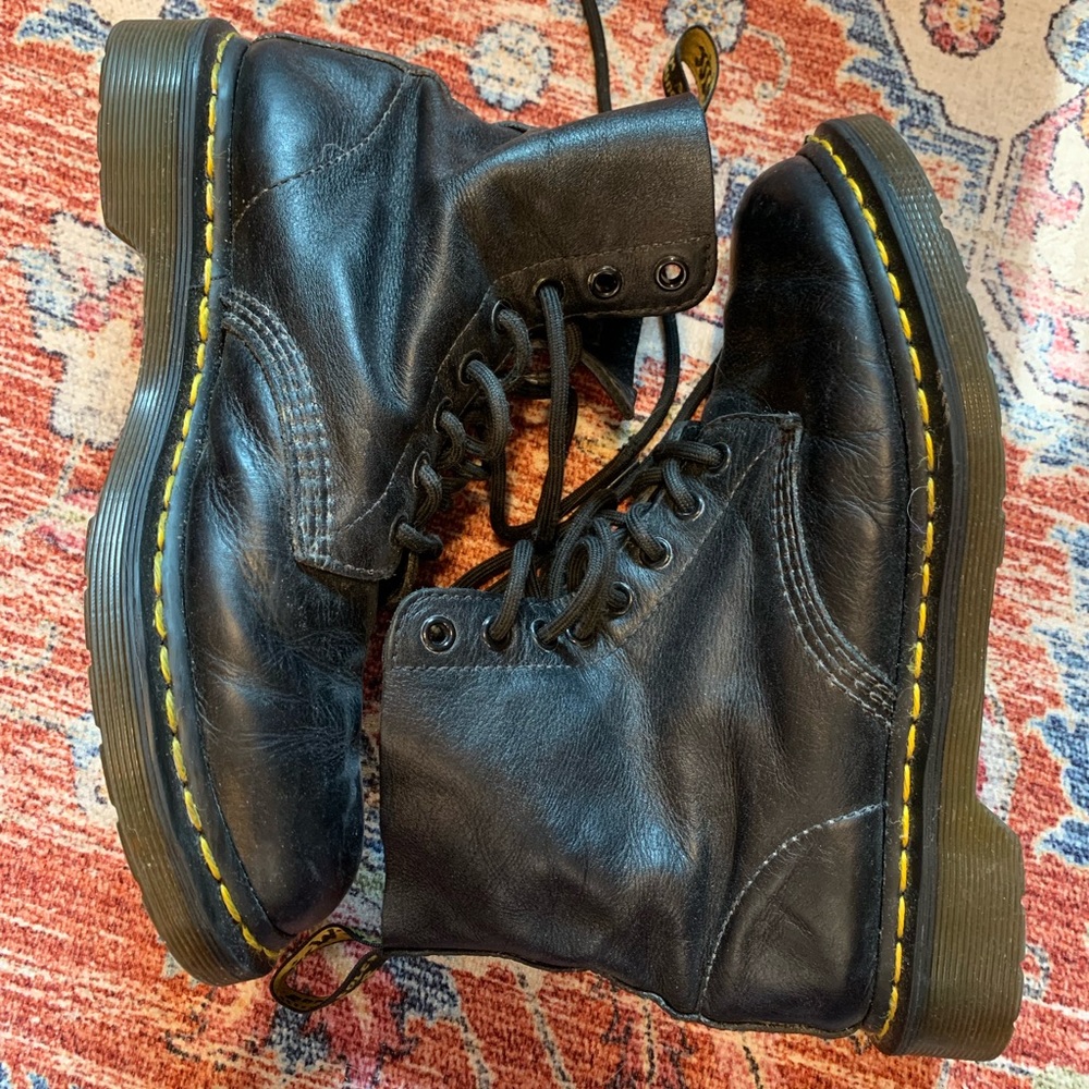 Dr. Martins Black Lace Up Boots